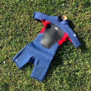 Quiksilver blue and red Wetsuit